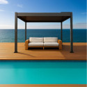 Habrita Pergolas bioclimatiques Gris Aluminium 11.9m²