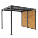 Habrita Pergolas bioclimatiques Gris Aluminium 7.2m²