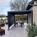 Habrita Pergolas bioclimatiques Gris Aluminium 10.80m²