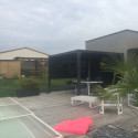 Habrita Pergolas bioclimatiques Gris Aluminium 10.80m²