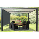 Habrita Pergolas bioclimatiques Gris Aluminium 10.80m²