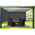 Habrita Pergolas bioclimatiques Gris Aluminium 10.80m²