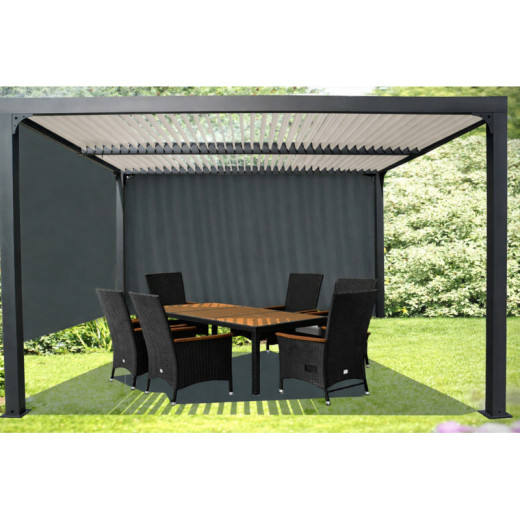 Habrita Pergolas bioclimatiques Gris Aluminium 10.80m²