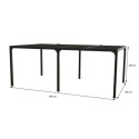 Habrita Pergolas bioclimatiques Gris Aluminium 21.5m²