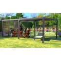 Habrita Pergolas bioclimatiques Gris Aluminium 21.5m²