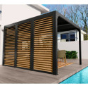 Habrita Pergolas bioclimatiques Gris Aluminium 21.5m²