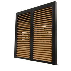Habrita Panneaux pour pergolas Marron Aluminium
