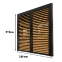 Habrita Panneaux pour pergolas Marron Aluminium