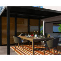 Habrita Panneaux pour pergolas Marron Aluminium