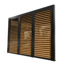 Habrita Panneaux pour pergolas Marron Aluminium
