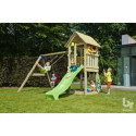 Station de jeux en bois traité autoclave KIOSK+SWING - BLUE RABBIT