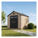 Jôbu Abri de jardin résine Bois naturel Polypropylène 5.5m²