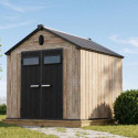 Jôbu Abri de jardin résine Bois naturel Polypropylène 5.5m²