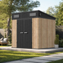 Jôbu Abri de jardin résine Bois naturel Polypropylène 4.71m²
