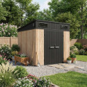 Jôbu Abri de jardin résine Bois naturel Polypropylène 4.71m²