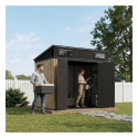 Jôbu Abri de jardin résine Bois naturel Polypropylène 4.71m²