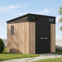 Jôbu Abri de jardin résine Bois naturel Polypropylène 4.71m²