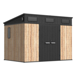 Jôbu Abri de jardin résine Bois naturel Polypropylène 6.03m²