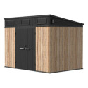 Jôbu Abri de jardin résine Bois naturel Polypropylène 6.03m²
