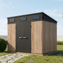 Jôbu Abri de jardin résine Bois naturel Polypropylène 6.03m²