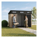 Jôbu Abri de jardin résine Bois naturel Polypropylène 6.03m²