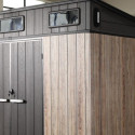 Jôbu Abri de jardin résine Bois naturel Polypropylène 6.03m²