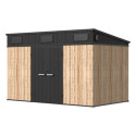 Jôbu Abri de jardin résine Bois naturel Polypropylène 7.3m²