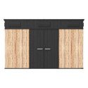 Jôbu Abri de jardin résine Bois naturel Polypropylène 7.3m²