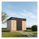 Jôbu Abri de jardin résine Bois naturel Polypropylène 7.3m²
