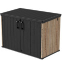 Jôbu Coffre de jardin Bois naturel Résine