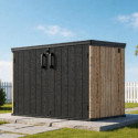Jôbu Coffre de jardin Bois naturel Résine