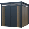 X-Metal Abri de jardin métal Marron Acier galvanisé 5m²