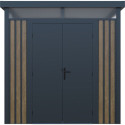X-Metal Abri de jardin métal Marron Acier galvanisé 5m²