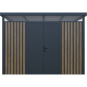 X-Metal Abri de jardin métal Marron Acier galvanisé 8.82m²