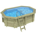 Altanka Piscines bois Marron Bois