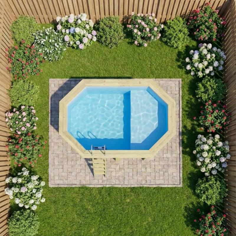 Altanka Piscines bois Marron Bois