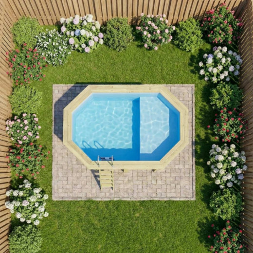 Altanka Piscines bois Marron Bois