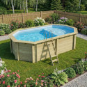 Altanka Piscines bois Marron Bois