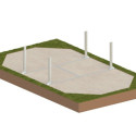 Altanka Piscines bois Marron Bois