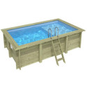 Altanka Piscines bois Marron Bois