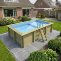 Altanka Piscines bois Marron Bois