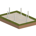 Altanka Piscines bois Marron Bois