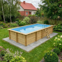 Altanka Piscines bois Marron Bois 26.25m²