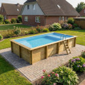Altanka Piscines bois Marron Bois