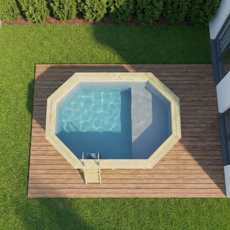 Altanka Piscines bois Marron Bois