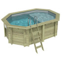 Altanka Piscines bois Marron Bois