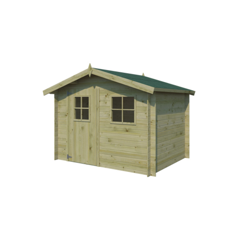 Gardenas Abris de jardin en bois Marron Bois massif 5.4m²