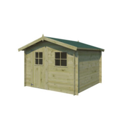 Gardenas Abris de jardin en bois Marron Bois massif 7m²