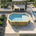 Altanka Piscines bois Marron Bois