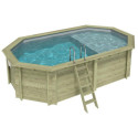 Altanka Piscines bois Marron Bois